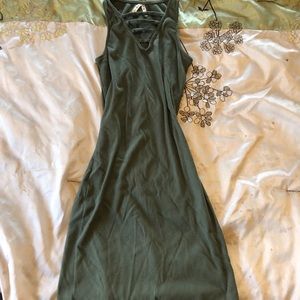 Mudd bodycon green dress